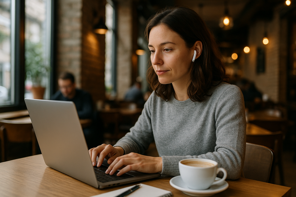 teletrabajo cafetería