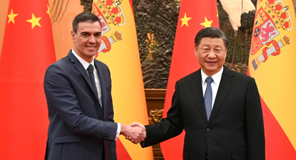El presidente del Gobierno español, Pedro Sánchez, y su par de China, Xi Jinping