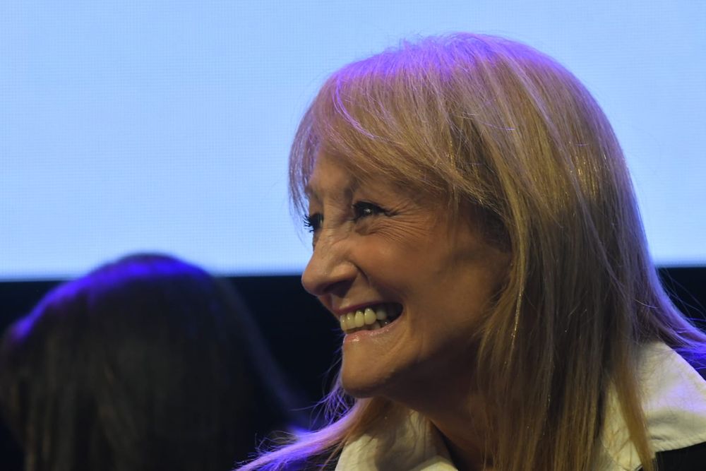 Carolina Cosse en un acto de campaña. Archivo