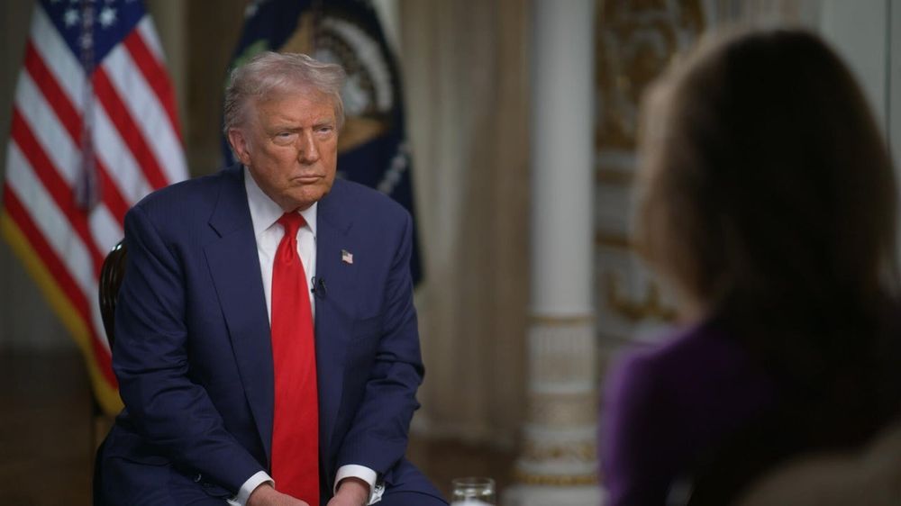 Donald Trump en el programa de CBS “60 Minutes”.