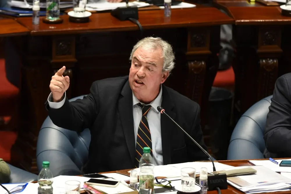 Luis Alberto Heber en el Senado. Archivo