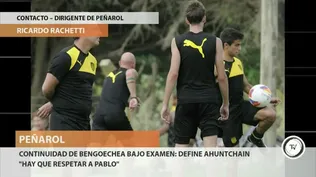 El prosecretario de Peñarol Ricardo Rachetti dijo que Peñarol debe definir a la brevedad la continuidad o no del técnico Pablo Bengoechea.Ahora Peñarol no está jugando bien y me gustaría un cambio de técnico, adelantó Rachetti, en una entrevista telefónica con Mariano López. El tema, dijo Rachetti, es a quién se trae en lugar de Bengoechea.Si se cambia de técnico, este es el momento, agregó Rachetti, quien pidió respetar y no demonizar al técnico.
