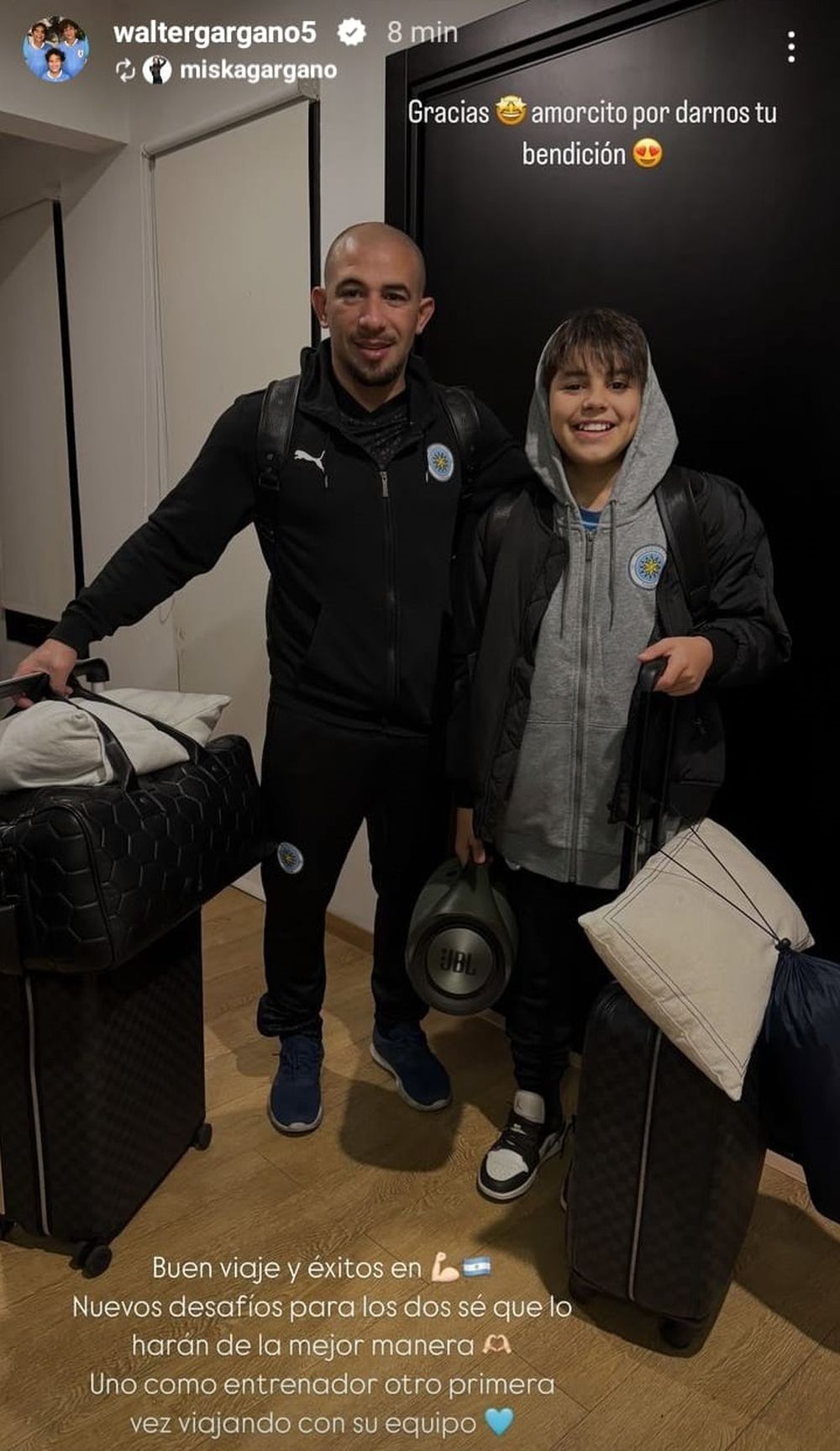 Walter Gargano y Thiago Gargano en Montevideo City Torque