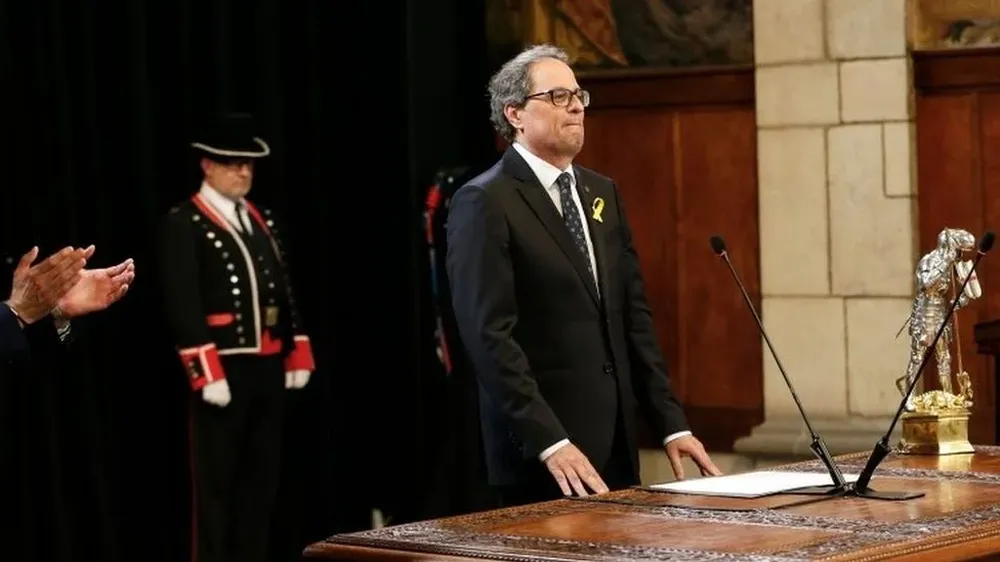 Quim Torra asumió el gobierno de Cataluña este sábado.