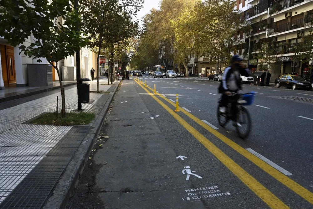 Avenida Corrientes en Buenos Aires