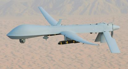 Dron MQ Predator armado con misiles AGM Hellfire, pilotado por el coronel Scott Miller en una misión de combate sobre Afganistán. (Foto: Leslie Pratt / US Air Force). Dron MQ Predator armado con misiles AGM Hellfire, pilotado por el coronel Scott Miller en una misión de combate sobre Afganistán. (Foto: Leslie Pratt / US Air Force).