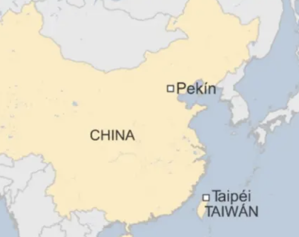 La 'línea media' fue trazada por Estados Unidos entre China y Taiwan. 