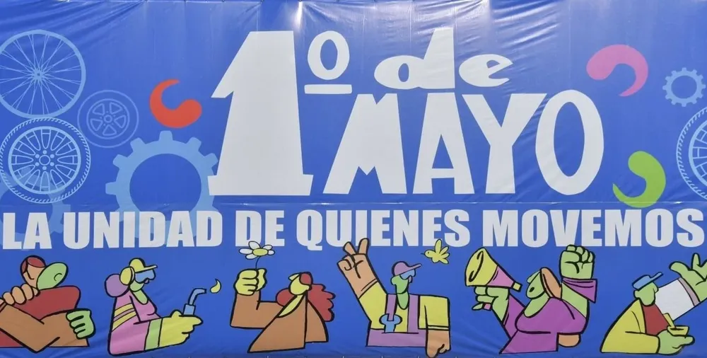 El acto del PIT-CNT se realizó sobre la Av. Libertador.