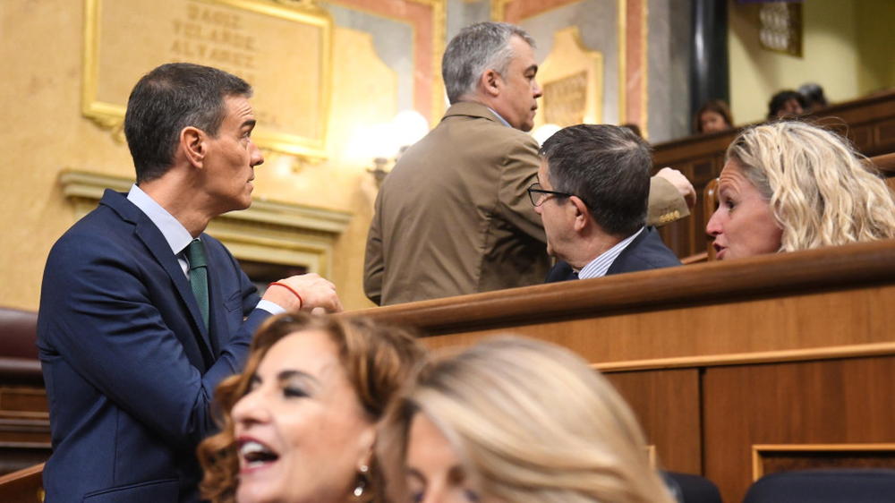 S&aacute;nchez evita saludar a Santos Cerd&aacute;n en el Congreso de los Diputados