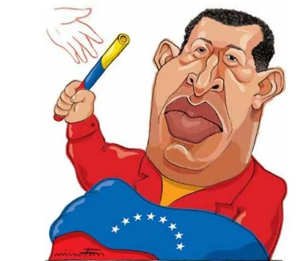 Hugo Chávez, por Nino Fernández