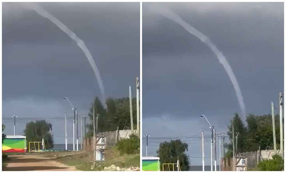 Tromba marina en la Playa Pascual