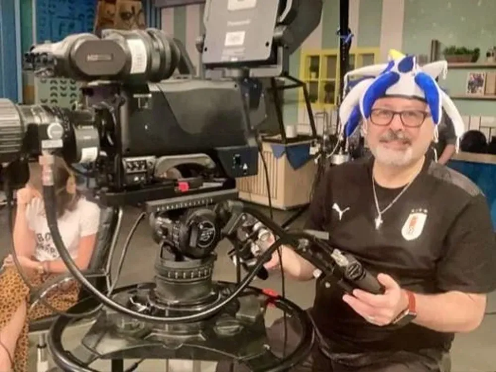 El camarógrafo de Subrayado (Canal 10), Juan Regueira