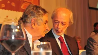 Mujica y López Mena en un almuerzo organizado por el empresario en 2010 en el hotel Conrad de Punta del Este