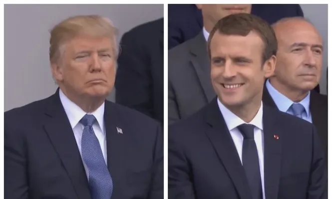 ¿Amigos para siempre? Macron, Trump y una visita llena de situaciones bizarras