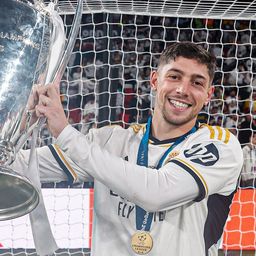 Federico Valverde con la Champions League Federico Valverde con la Champions League