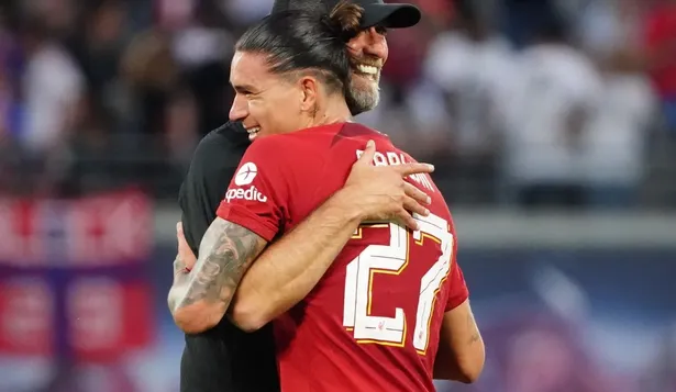 Klopp habló con Darwin Núñez sobre su expulsión del pasado lunes