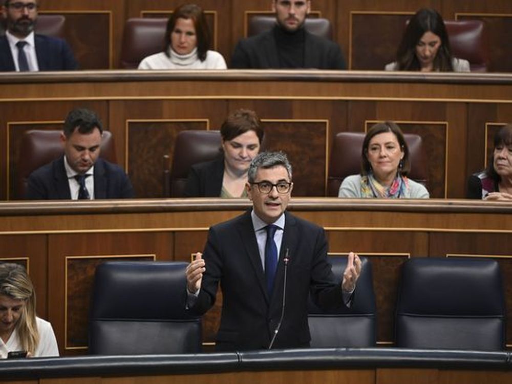Félix Bolaños en el Congreso de los Diputados. EFE