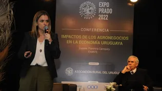 Florencia Carriquiry durante la presentación en la Expo Prado.