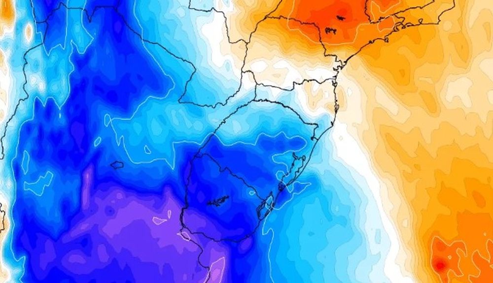 Llegada de un frente frío