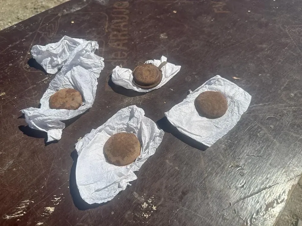 Explosivos encontrados en 25 de Agosto, localidad de Florida