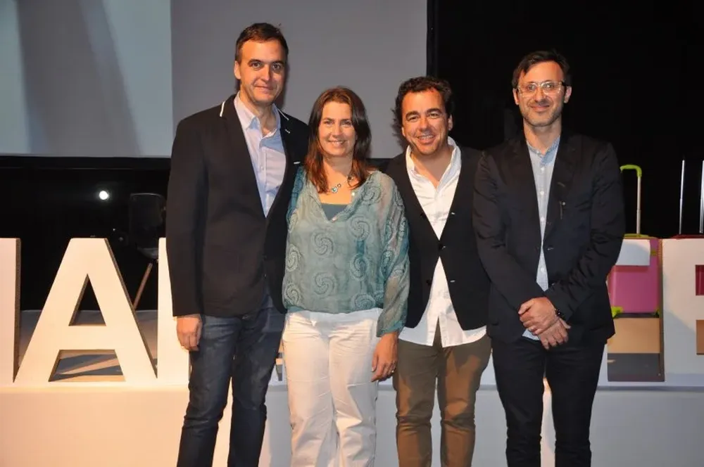 Diego Saenz, Alejandra Pradere, Alex Pallete y Diego Luque