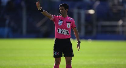 Leodán González, árbitro del partido entre Defensor Sporting y Nacional