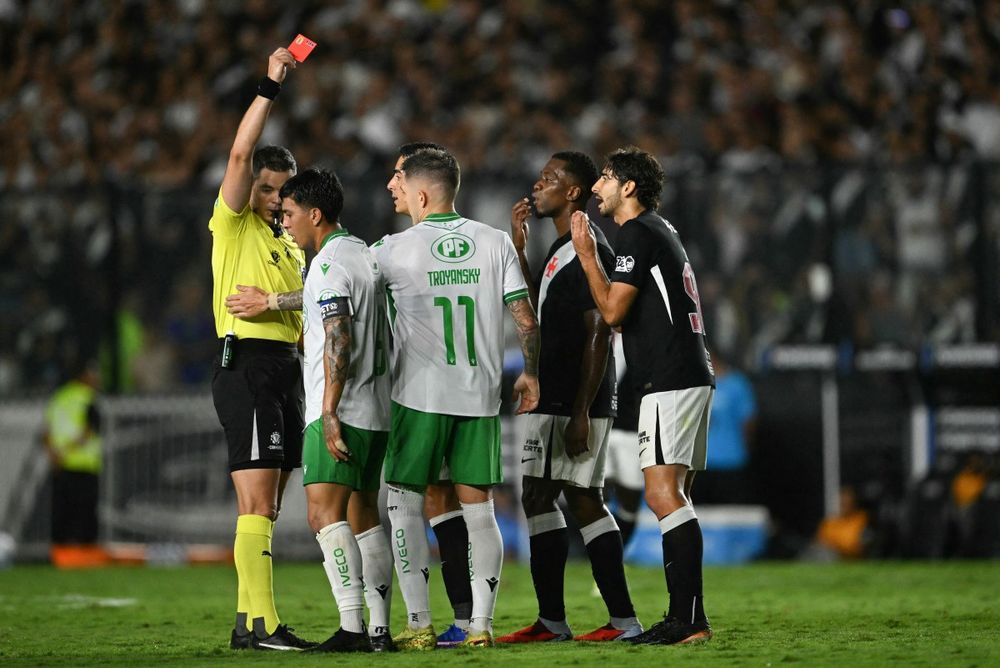 Hernán Heras en Vasco vs Audax Italiano