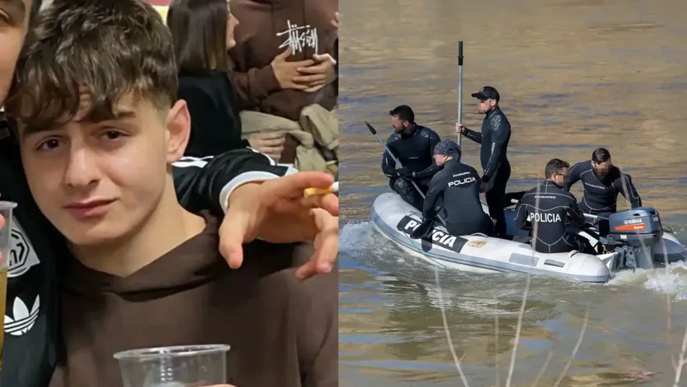 A la izquierda, Javier Márquez. A la derecha, guardias civiles en el operativo de búsqueda