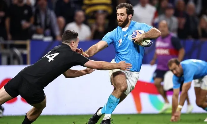 Rodrigo Silva ante los All Blacks