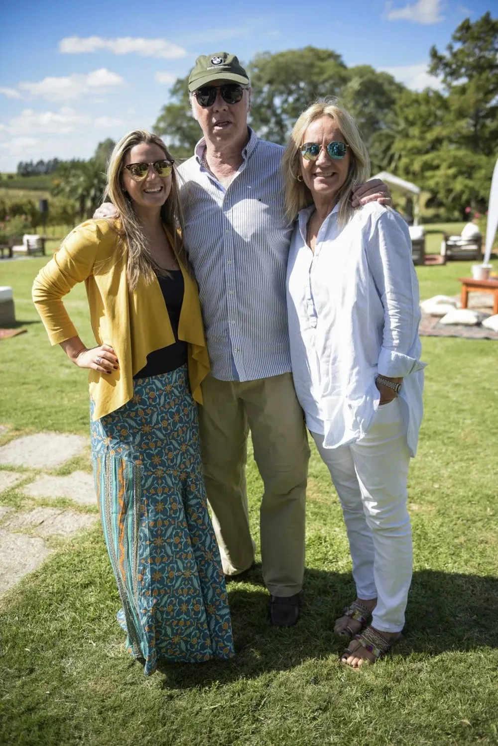 Andrea Larralde, Andrés Maisonnave y Alcira Bullo