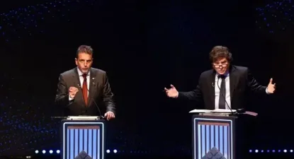 Sergio Massa y Javier Milei