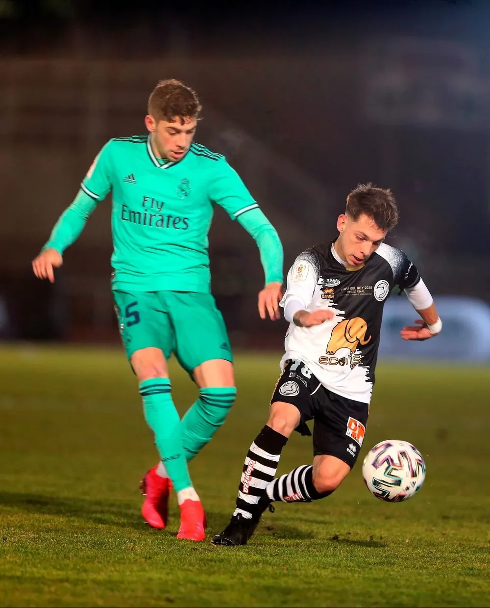 Valverde en el partido disputado en Las Pistas del Helmántico, en Salamanca