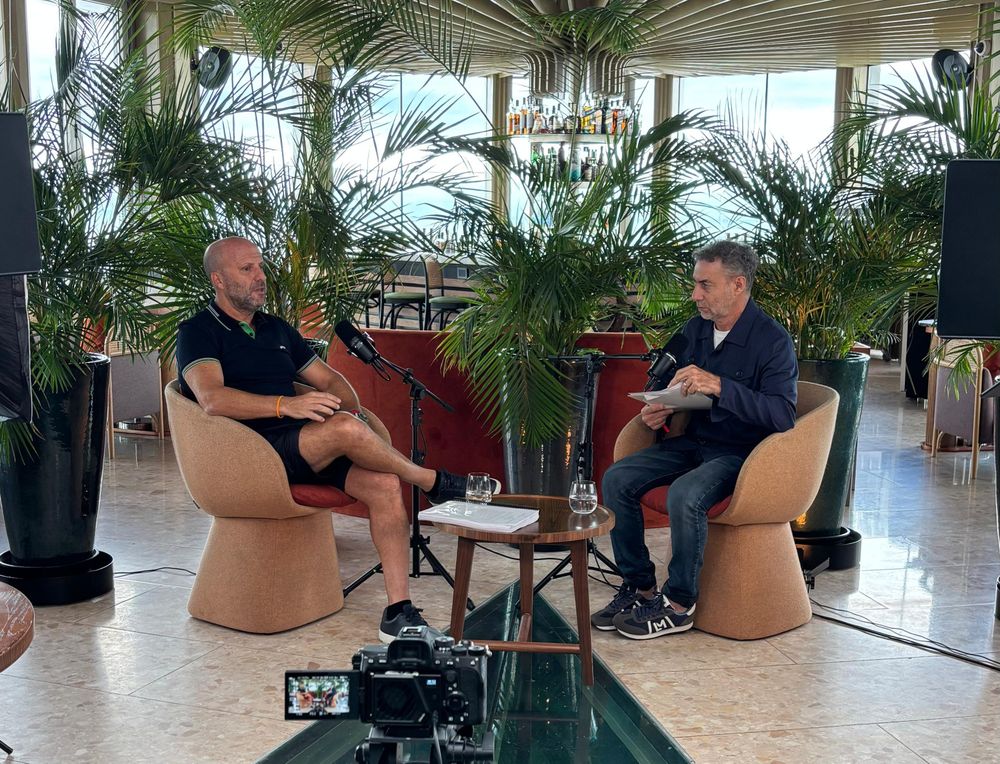 Mariano Borinsky junto a Luis Majul.