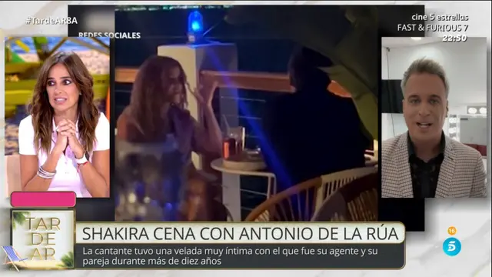 Imagen exclusiva de Shakira cenando con Antonio de la Rua