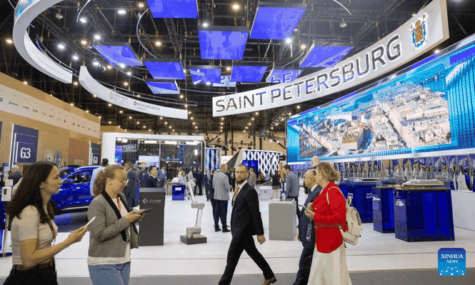Una imagen del Foro Económico Internacional en San Petersburgo