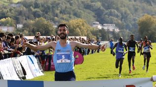 Santiago Catrofe en el Cross internacional de Lasarte en San Sebastián
