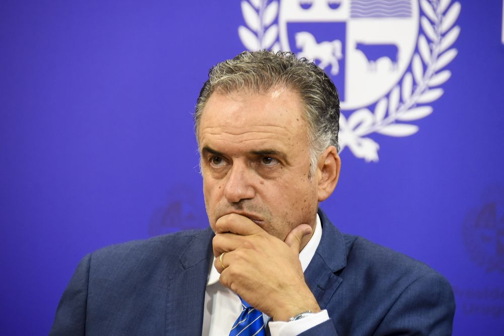 20250325 Yamandu Orsi en conferencia, Consejo de Ministros.