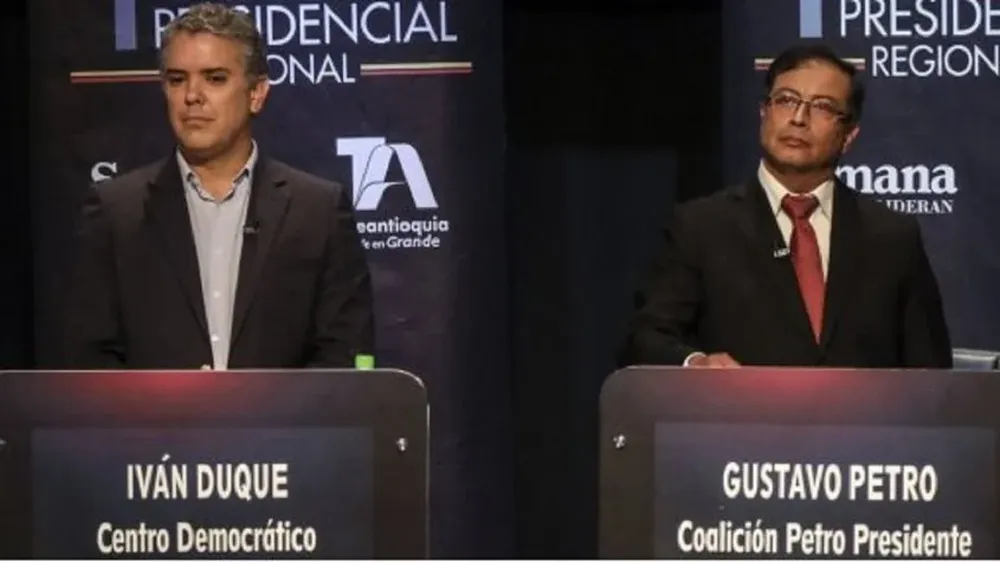 Iván Duque y Gustavo Petro fueron los dos candidatos más votados en la primera vuelta de las elecciones presidenciales de Colombia