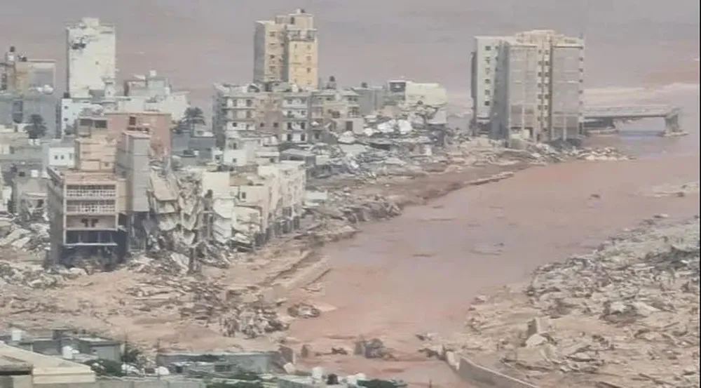 Daños provocados por el paso del ciclón Daniel en Libia