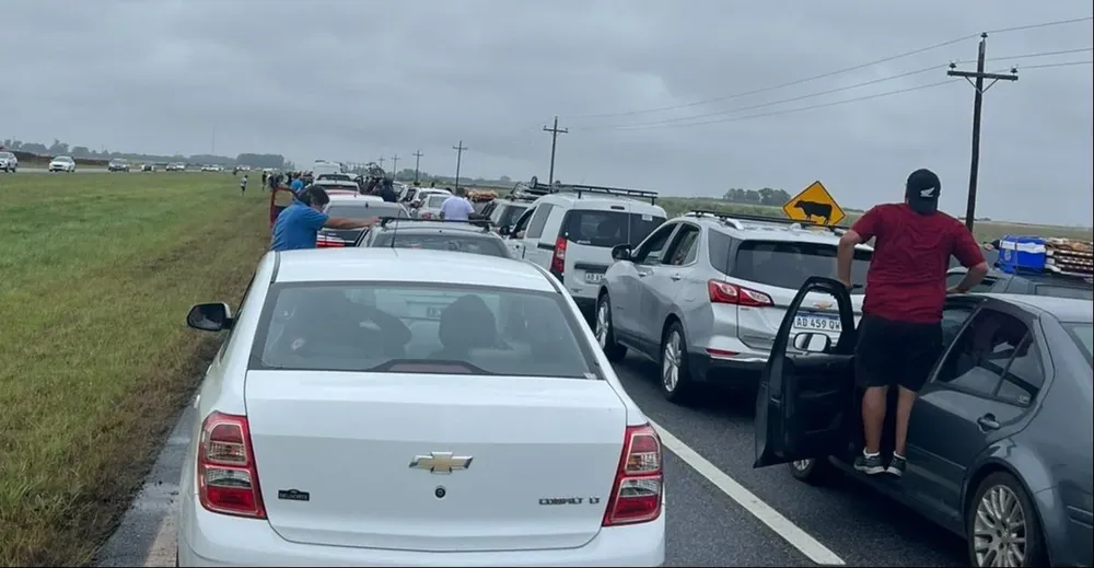 Largas demoras en la ruta 11 por el accidente
