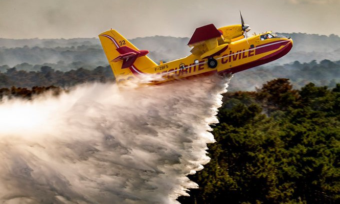 Francia envía aviones para apoyar a España en la lucha contra los incendios forestales