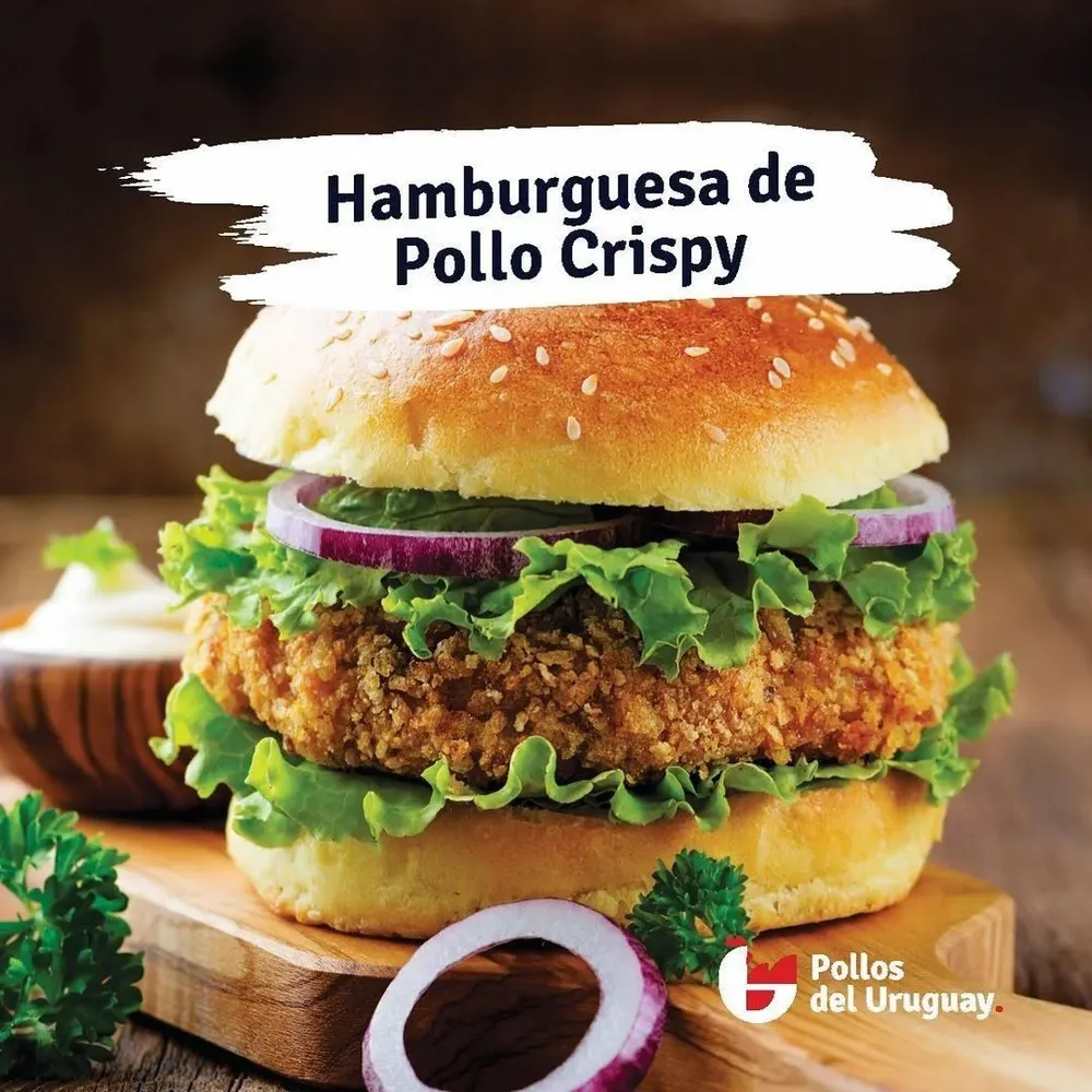 Hamburguesa de pollo crispy