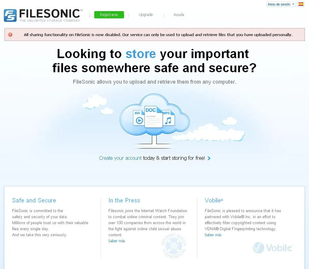 Filesonic.com