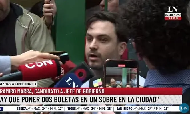 Votó Ramiro Marra