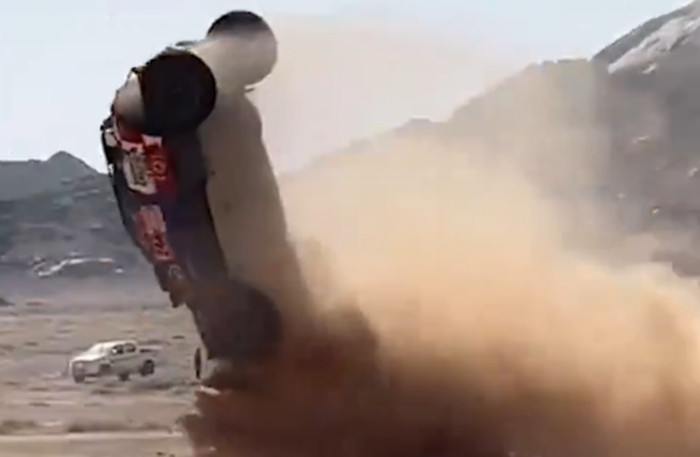 El impactante accidente del español Jesús Calleja en el Rally Dakar