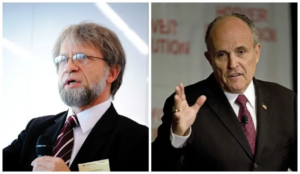 Antanas Mockus y Rudolph Giuliani