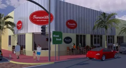 Así quedará el primer local de la Pizzería Trouville en Miami