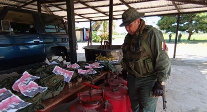 Decomiso de armas del ELN en Venezuela