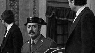 Fotografía de archivo tomada el 23/02/1981 del exteniente coronel de la Guardia Civil Antonio Tejero, que protagonizó la intentona de golpe de Estado el 23F.