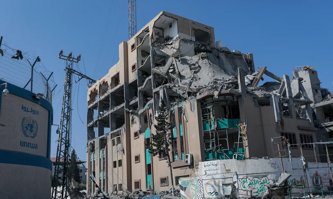 Instalaciones de la agencia de la ONU para los refugiados palestinos (UNRWA), en Gaza